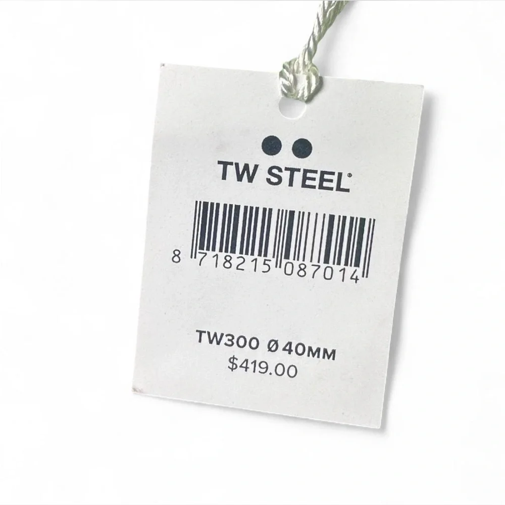 💜 NWT TW Steel TW 300 40mm Stainless Steel Watch w/ Steel Case